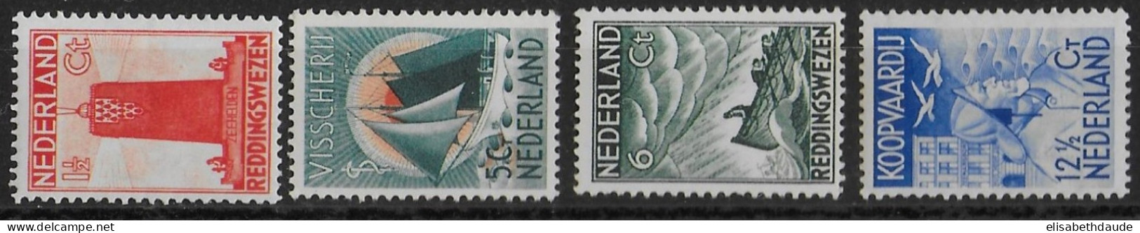 NEDERLAND - 1933 - YVERT N° 254/257 * MH - COTE = 70 EUR. - Nuevos