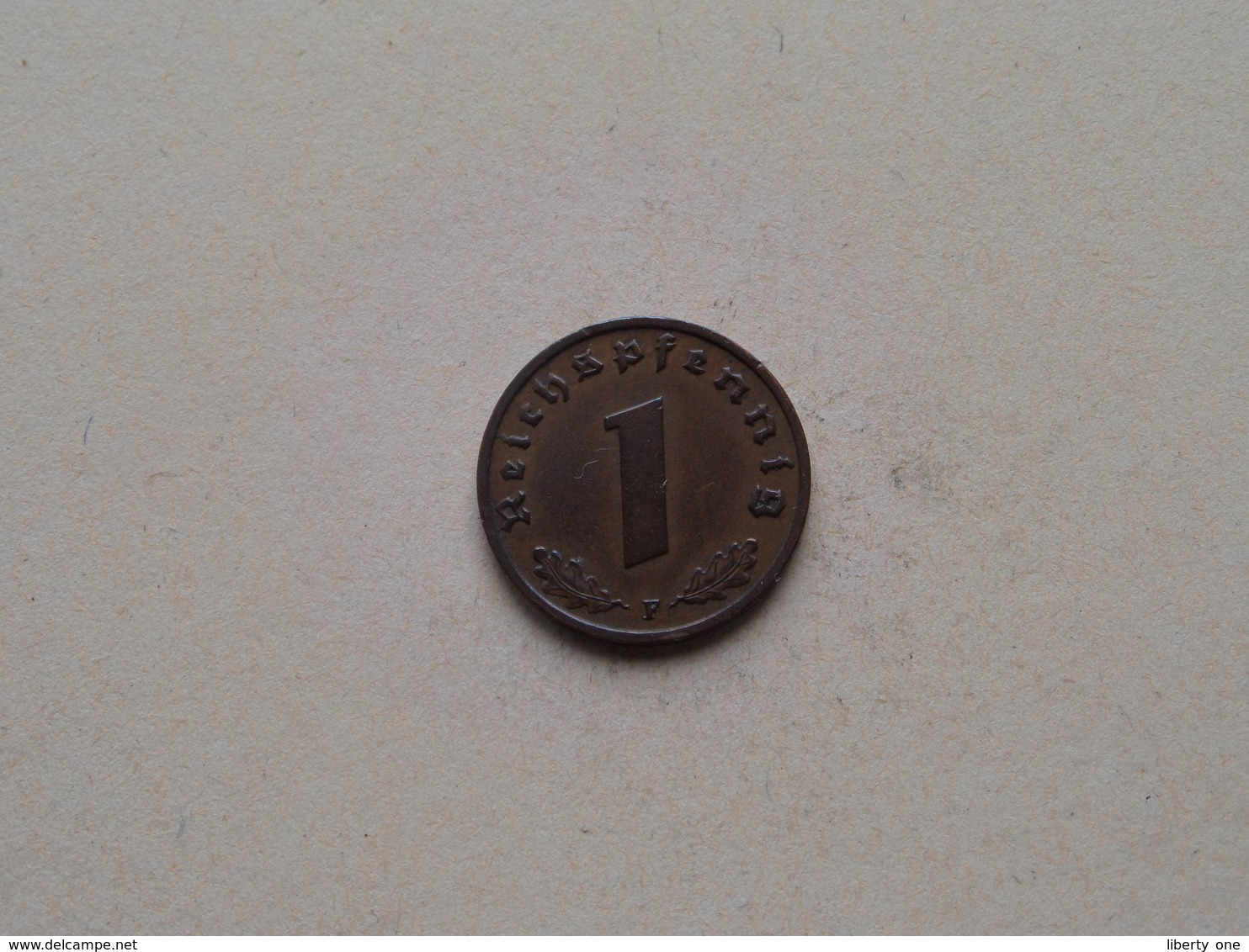 1938 F - 1 Reichspfennig ( KM 89 ) Uncleaned ! - 1 Reichspfennig