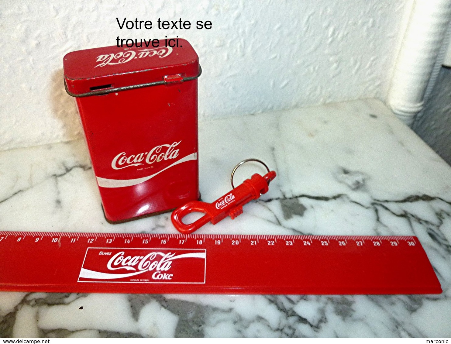 Publicité COCA COLA - Boîte, Centimètre, Porte-Clefs - Sonstige & Ohne Zuordnung