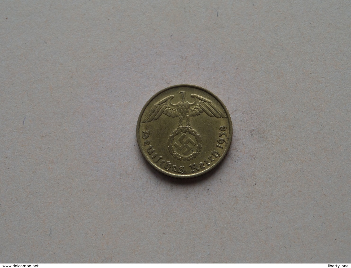 1938 A - 5 Reichspfennig ( KM 91 ) Uncleaned ! - 5 Reichspfennig