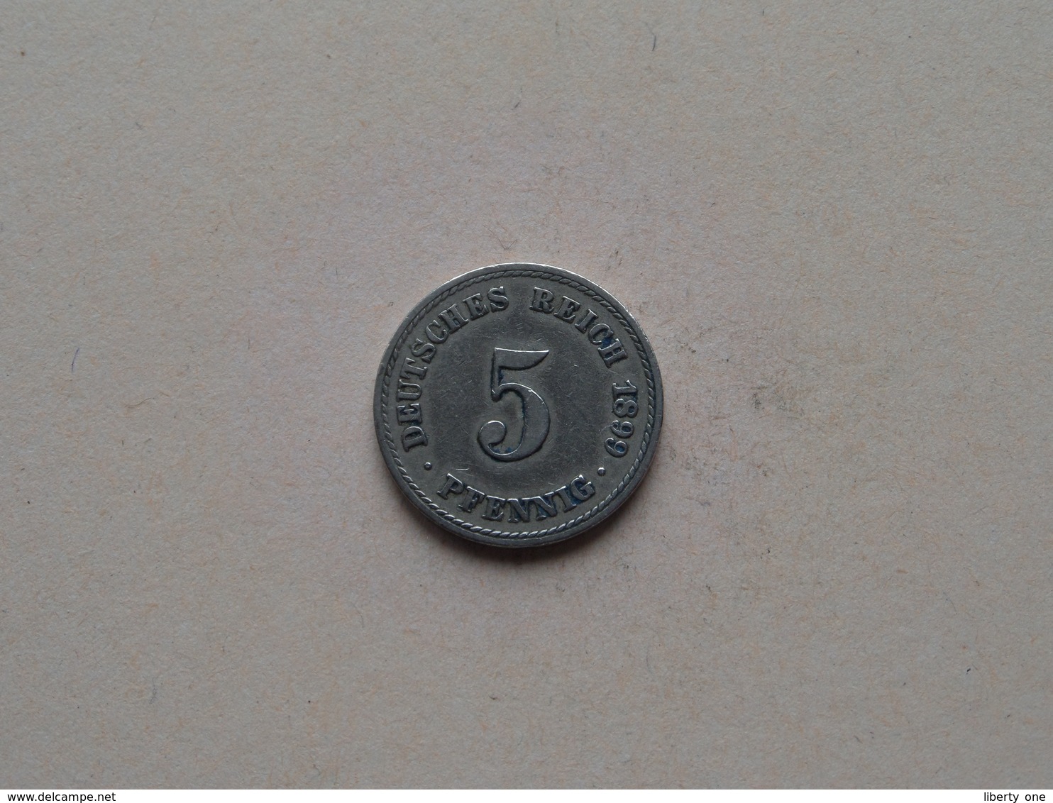 1899 A - 5 Pfennig ( KM 11 ) Uncleaned ! - 5 Pfennig