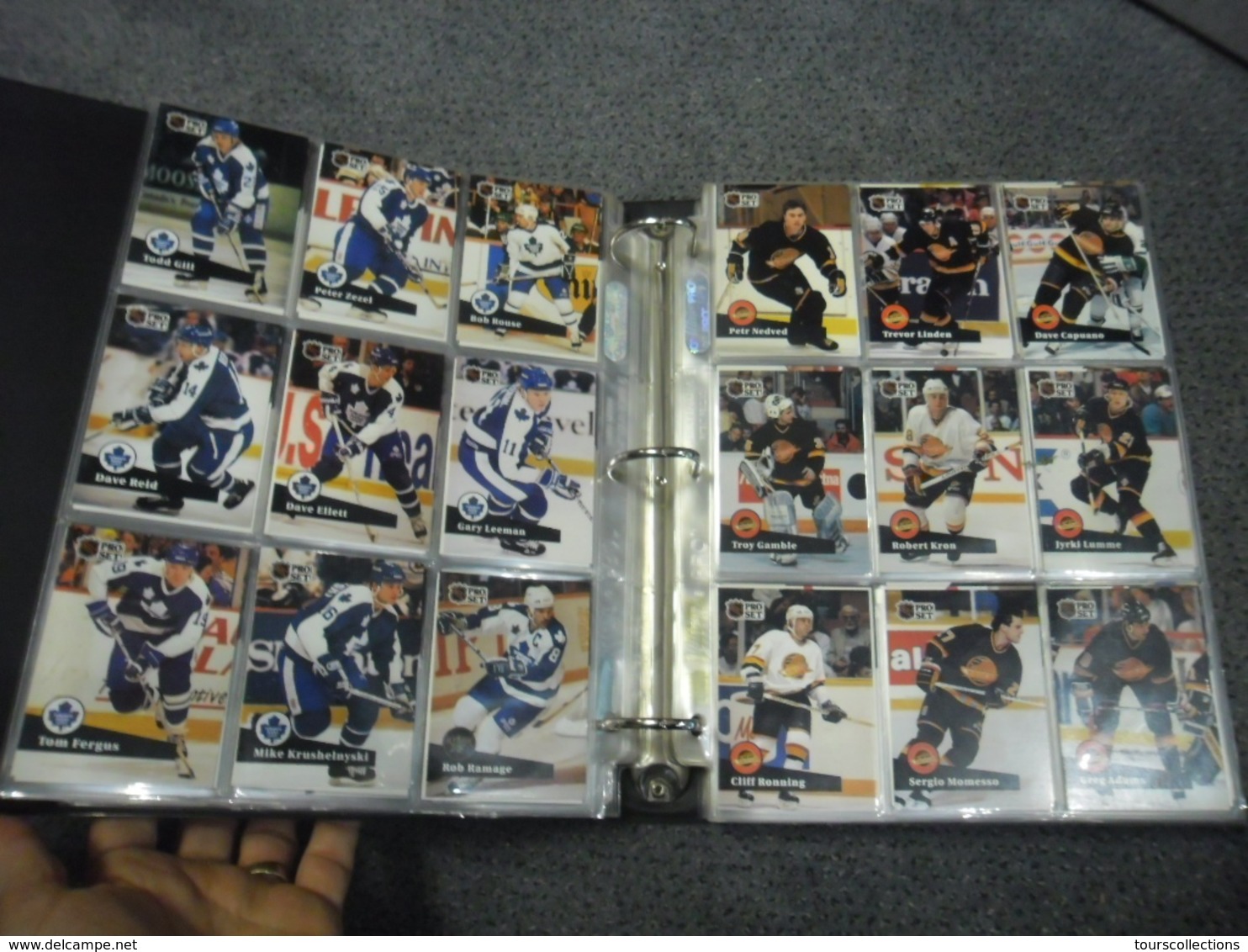 ALBUM 36 Pages et 630 TRADING CARDS SPORT NHL Pro Set HOCKEY SUR GLACE SAISON 1991/1992
