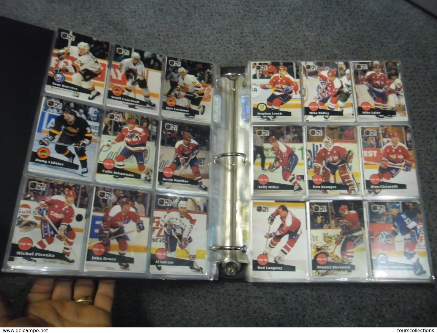 ALBUM 36 Pages et 630 TRADING CARDS SPORT NHL Pro Set HOCKEY SUR GLACE SAISON 1991/1992
