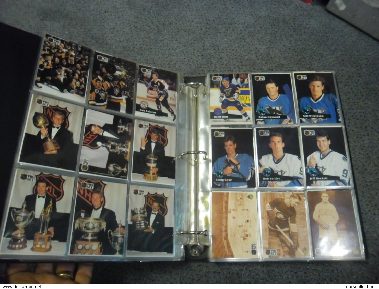 ALBUM 36 Pages et 630 TRADING CARDS SPORT NHL Pro Set HOCKEY SUR GLACE SAISON 1991/1992