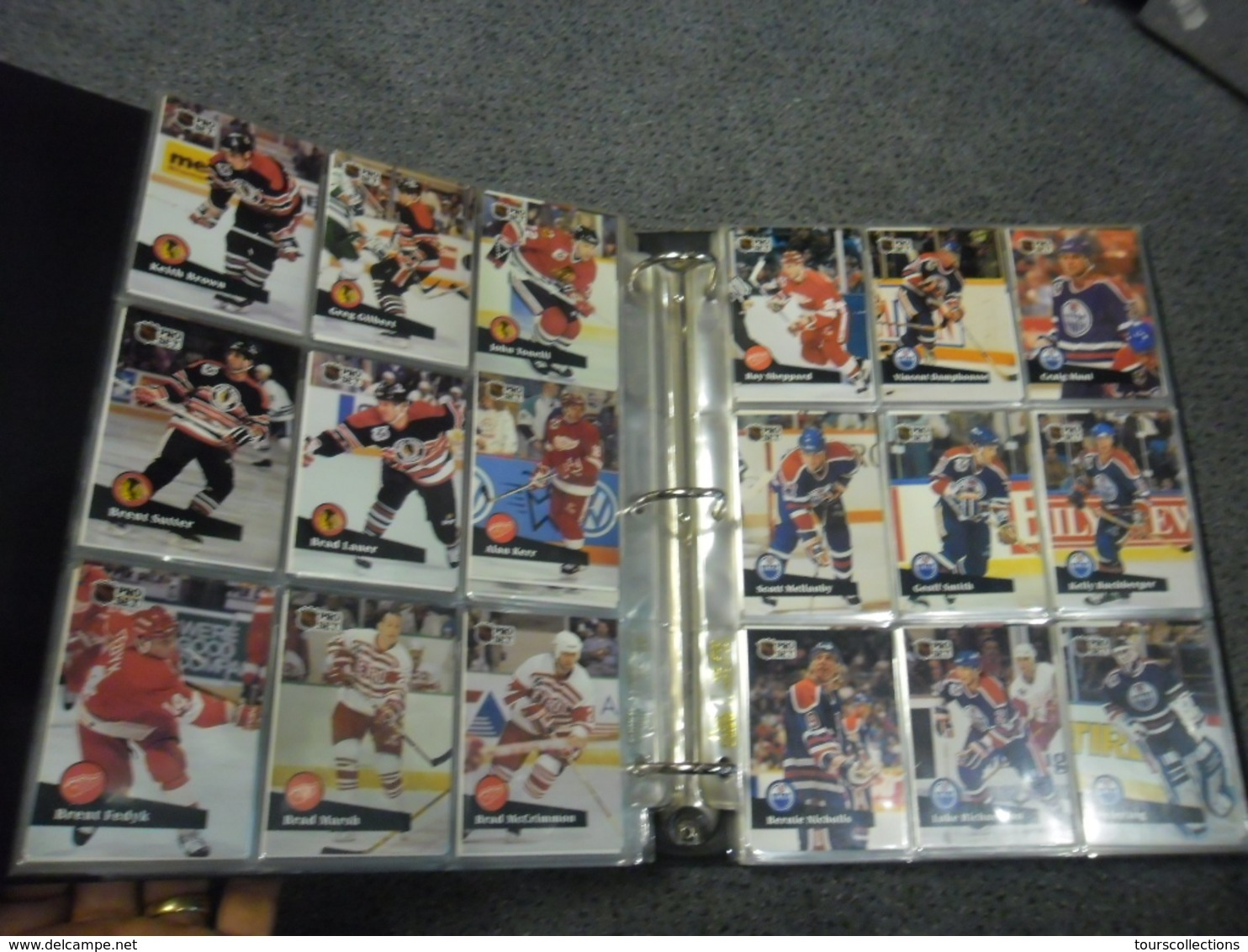 ALBUM 36 Pages et 630 TRADING CARDS SPORT NHL Pro Set HOCKEY SUR GLACE SAISON 1991/1992