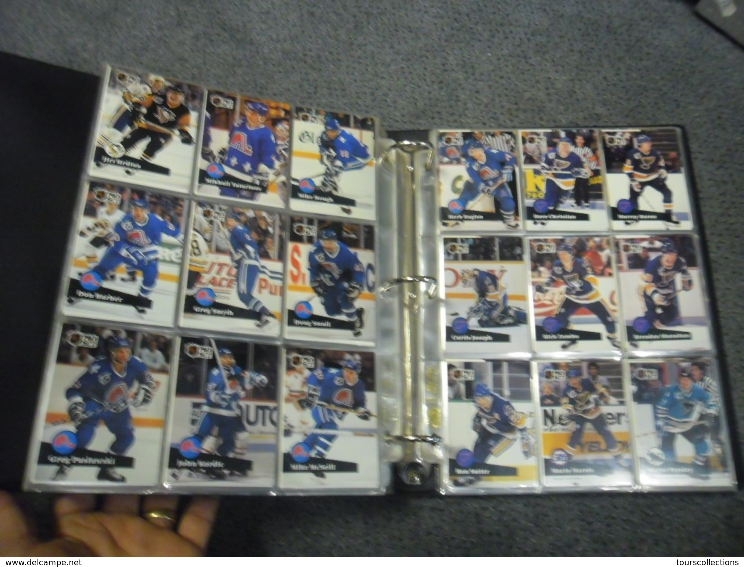 ALBUM 36 Pages et 630 TRADING CARDS SPORT NHL Pro Set HOCKEY SUR GLACE SAISON 1991/1992