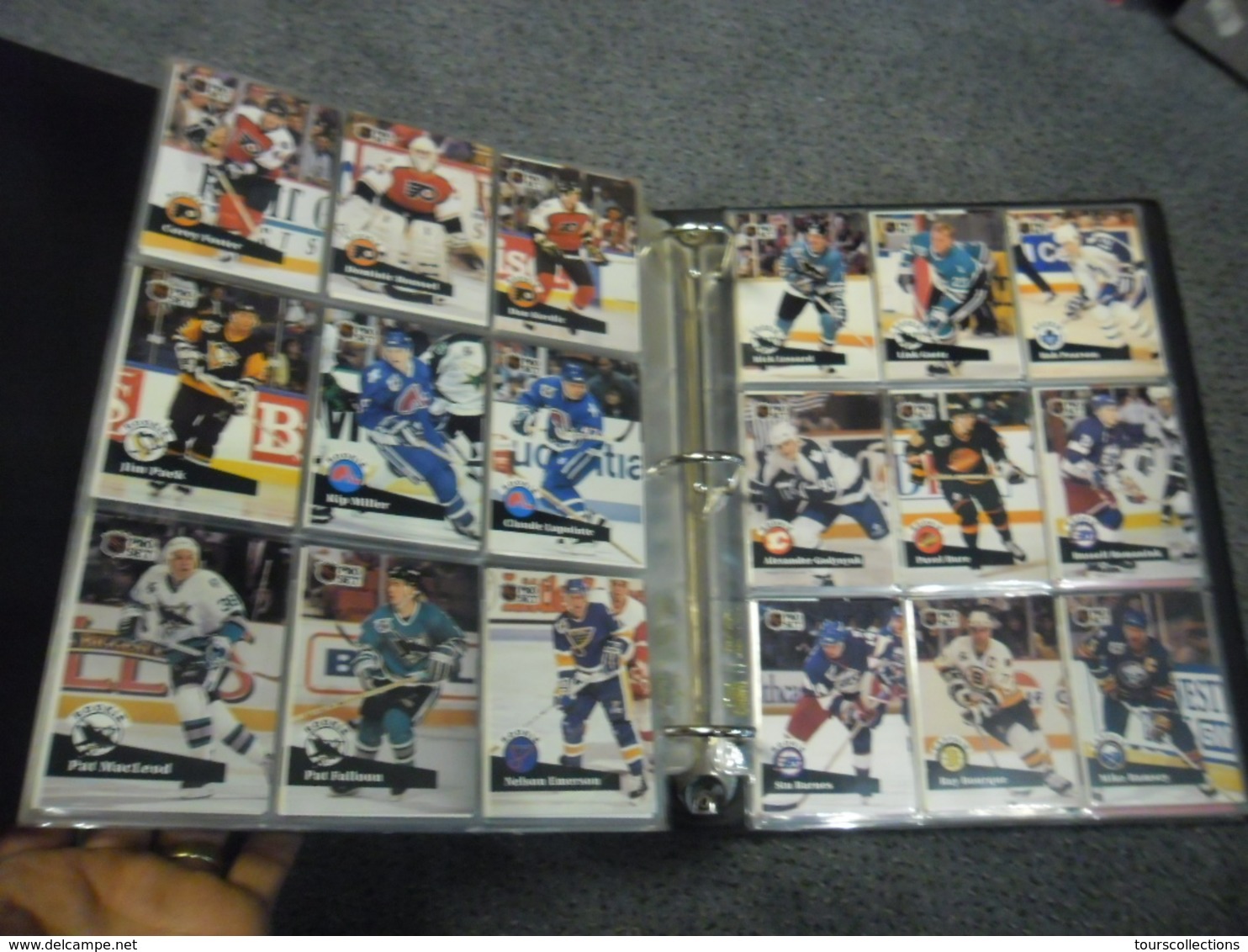 ALBUM 36 Pages et 630 TRADING CARDS SPORT NHL Pro Set HOCKEY SUR GLACE SAISON 1991/1992