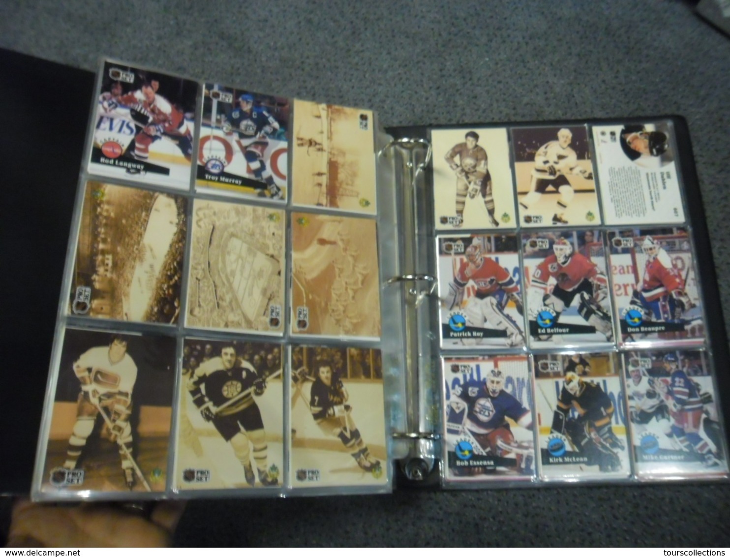 ALBUM 36 Pages et 630 TRADING CARDS SPORT NHL Pro Set HOCKEY SUR GLACE SAISON 1991/1992