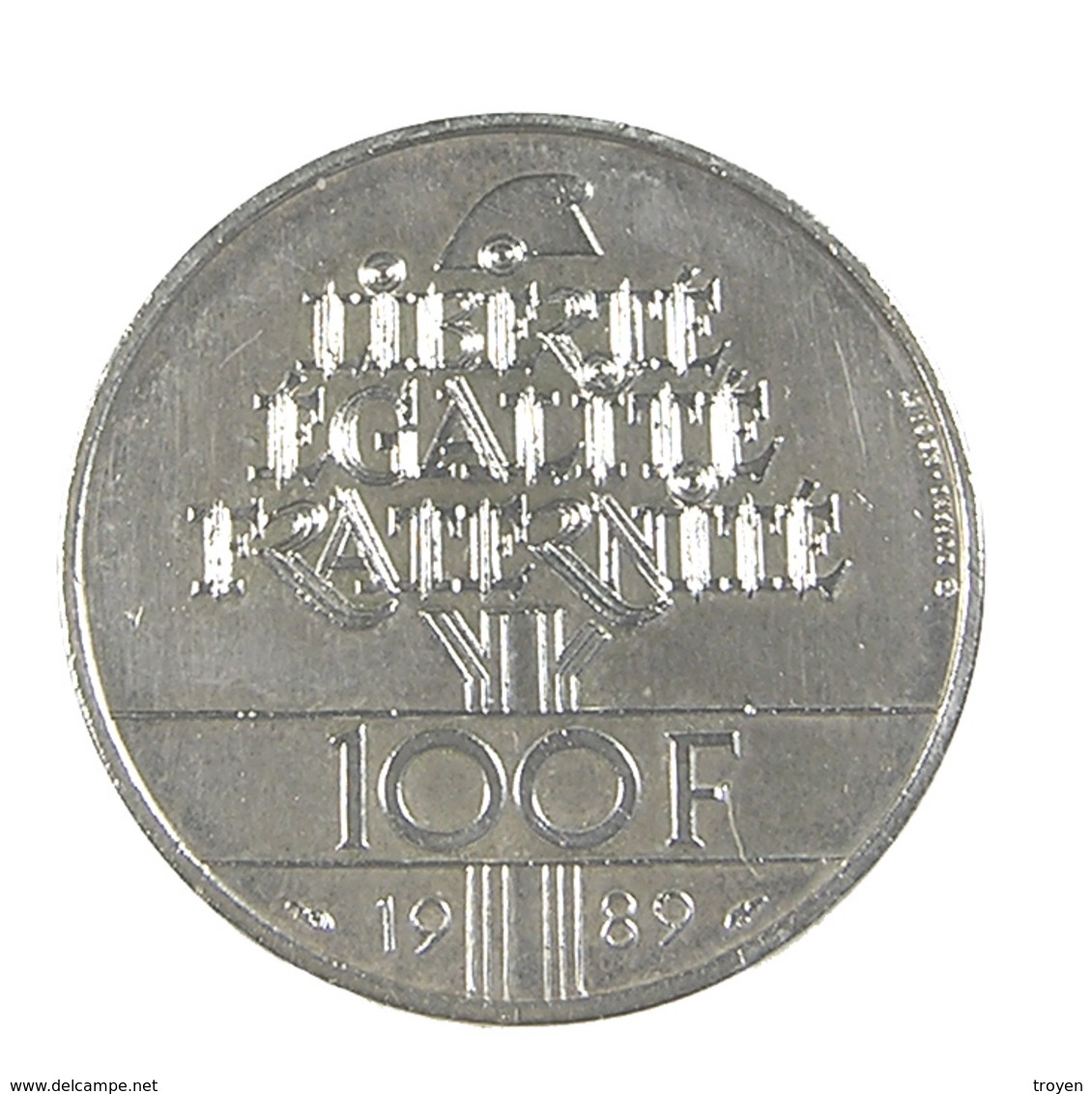 100 Francs - Génie  - France - 1989 - Argent - TTB - - Andere & Zonder Classificatie