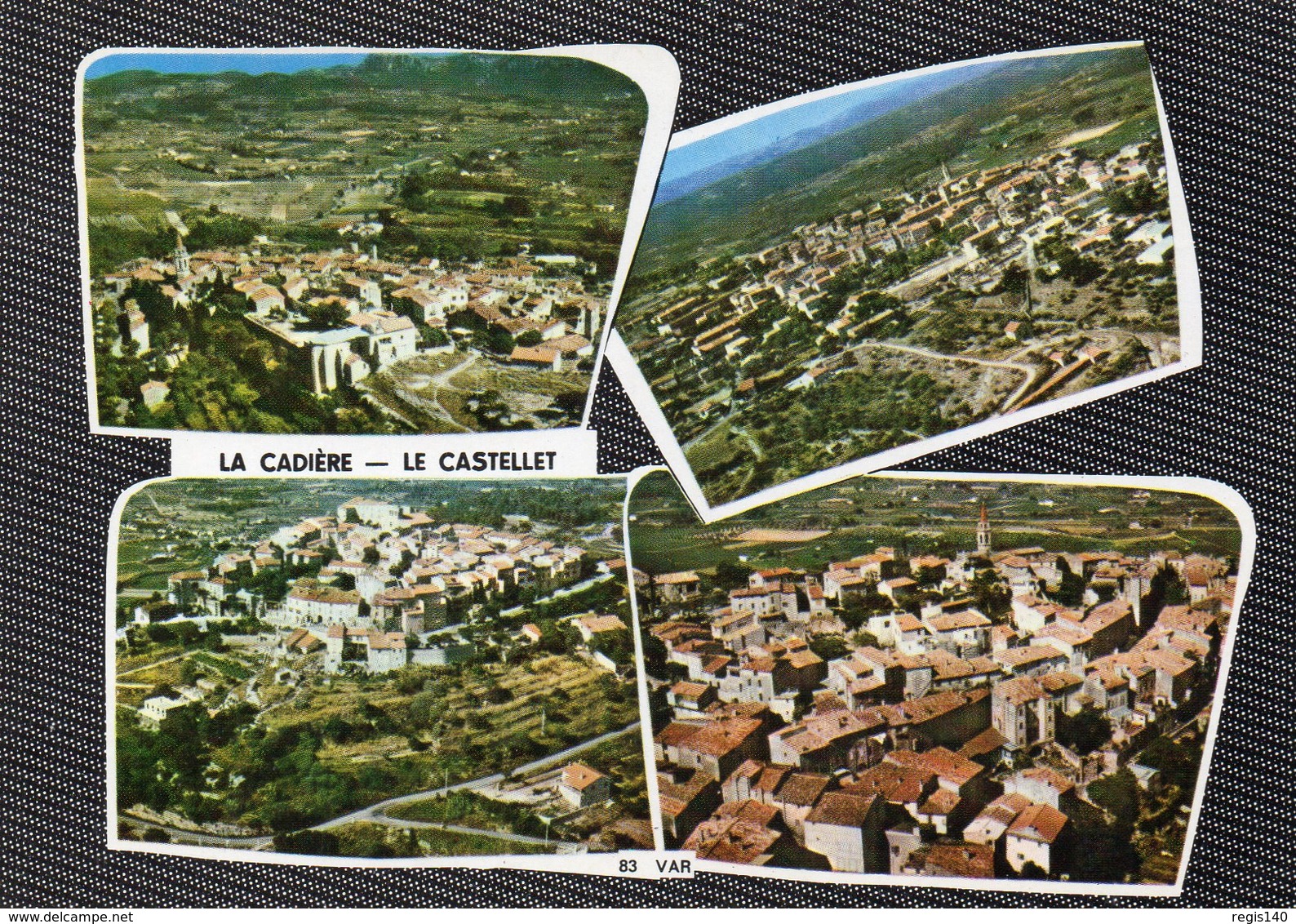 La Cadière -  Le Castelet (Var)  Multivues Avec Carte Du Département - Autres & Non Classés