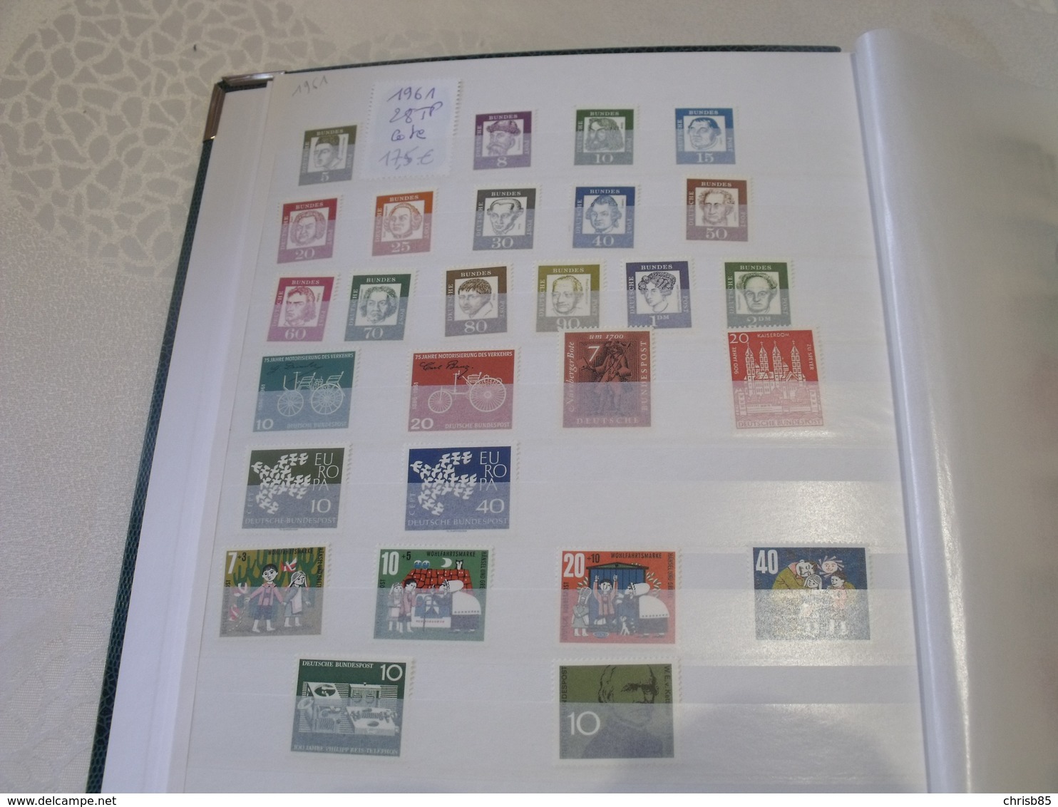 COLLECTION Neuve  ALLEMAGNE 1961 A 1999 PLUS DE 1600 TIMBRES COTE ENVIRON 2800 EUROS - Collections