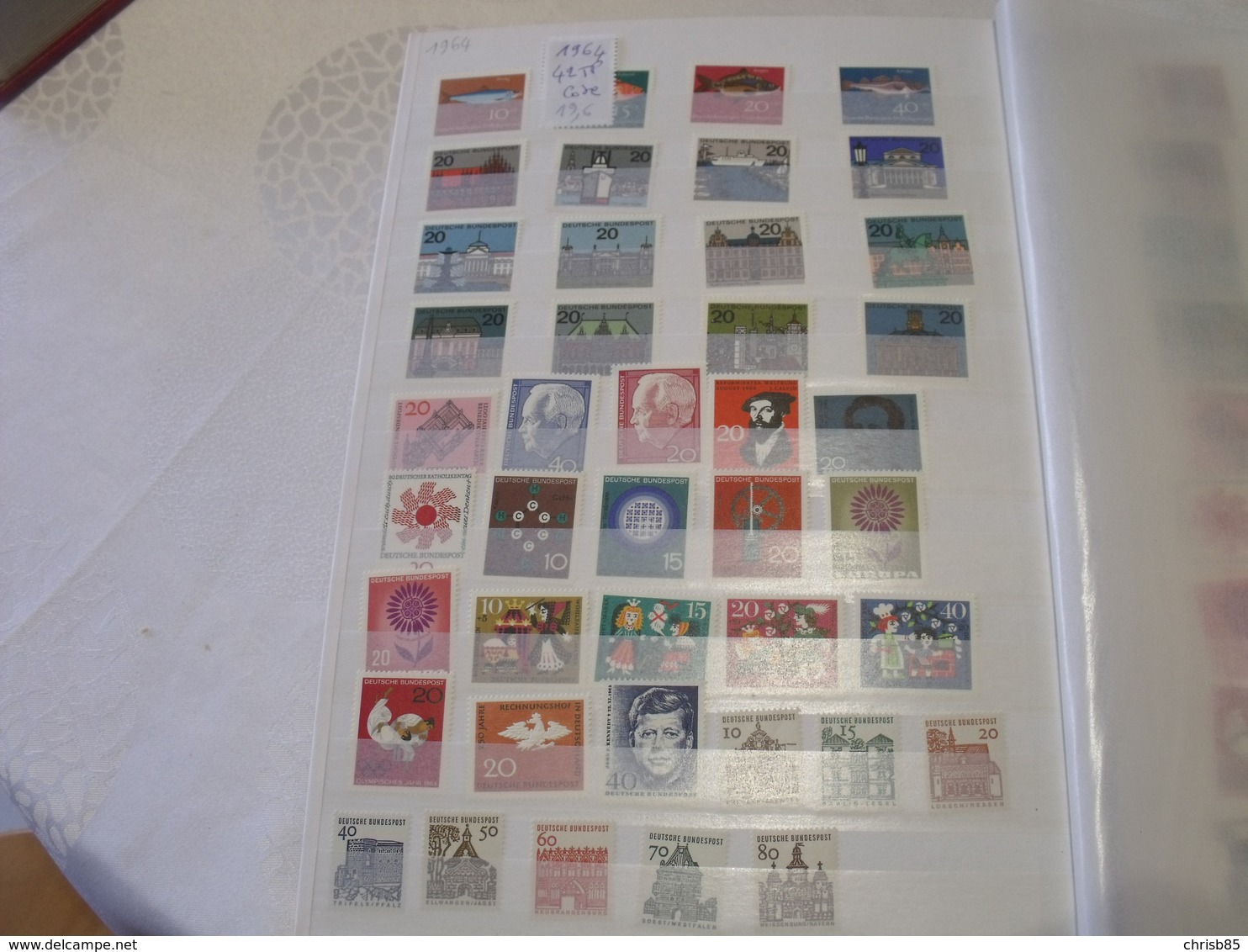 COLLECTION Neuve  ALLEMAGNE 1961 A 1999 PLUS DE 1600 TIMBRES COTE ENVIRON 2800 EUROS - Collections