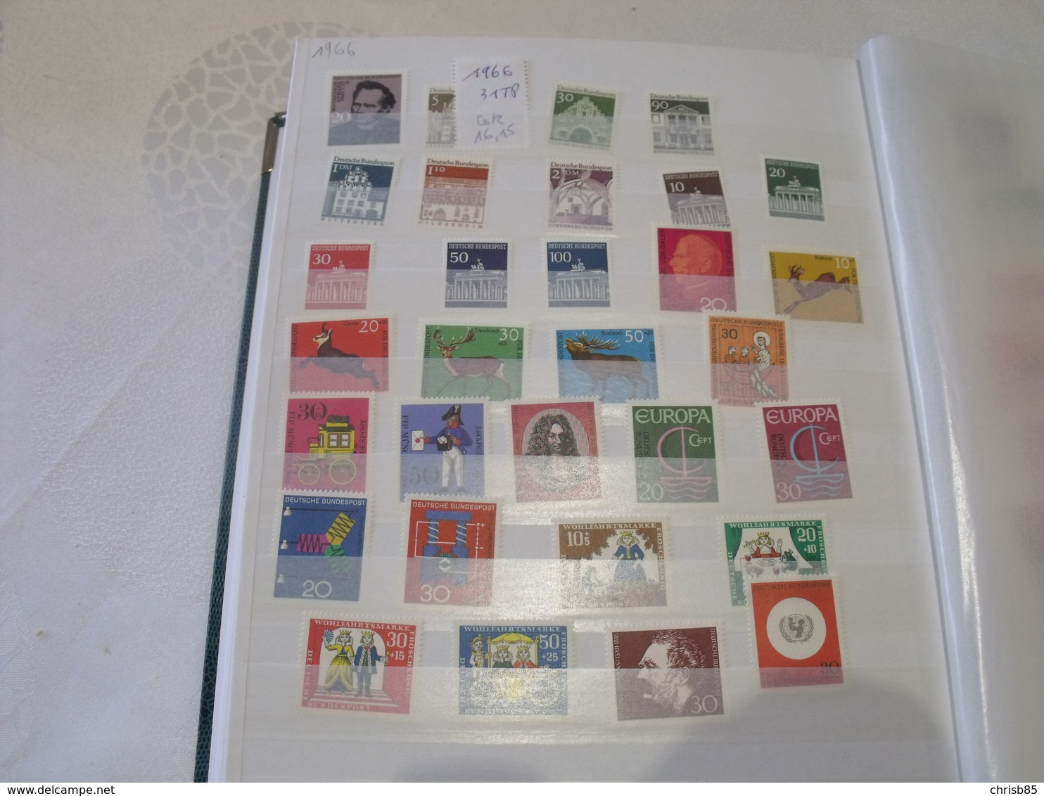 COLLECTION neuve  ALLEMAGNE 1961 A 1999 PLUS DE 1600 TIMBRES COTE ENVIRON 2800 EUROS