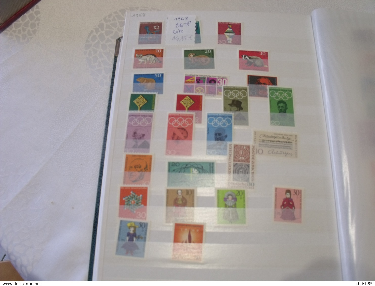 COLLECTION neuve  ALLEMAGNE 1961 A 1999 PLUS DE 1600 TIMBRES COTE ENVIRON 2800 EUROS