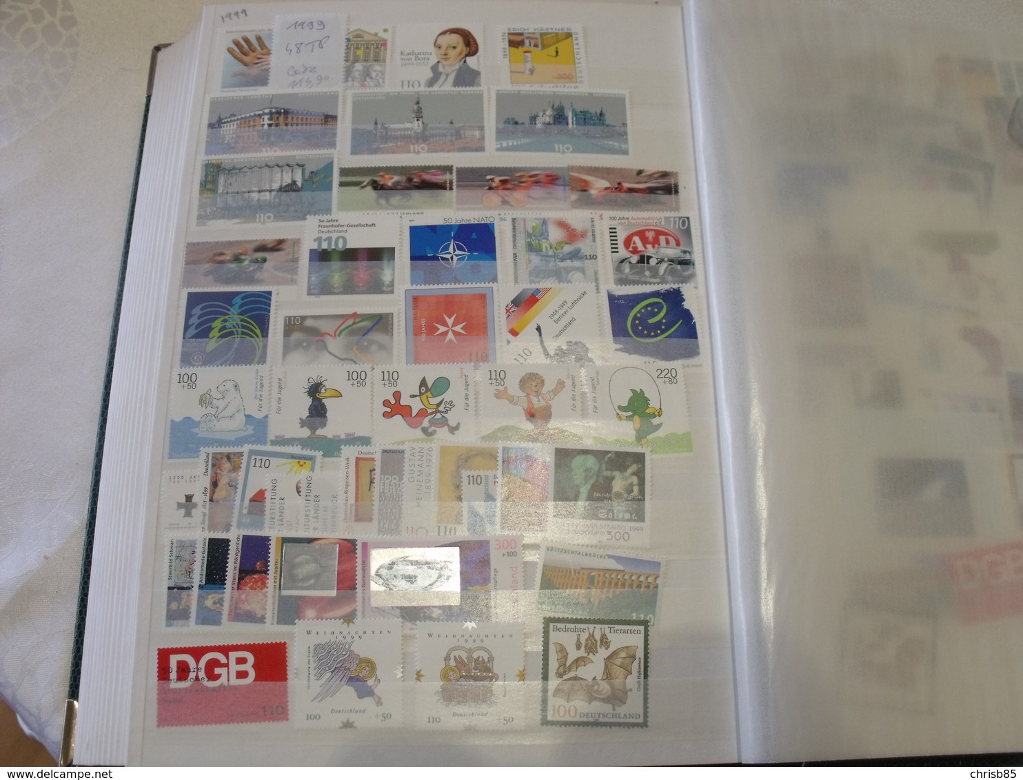 COLLECTION neuve  ALLEMAGNE 1961 A 1999 PLUS DE 1600 TIMBRES COTE ENVIRON 2800 EUROS