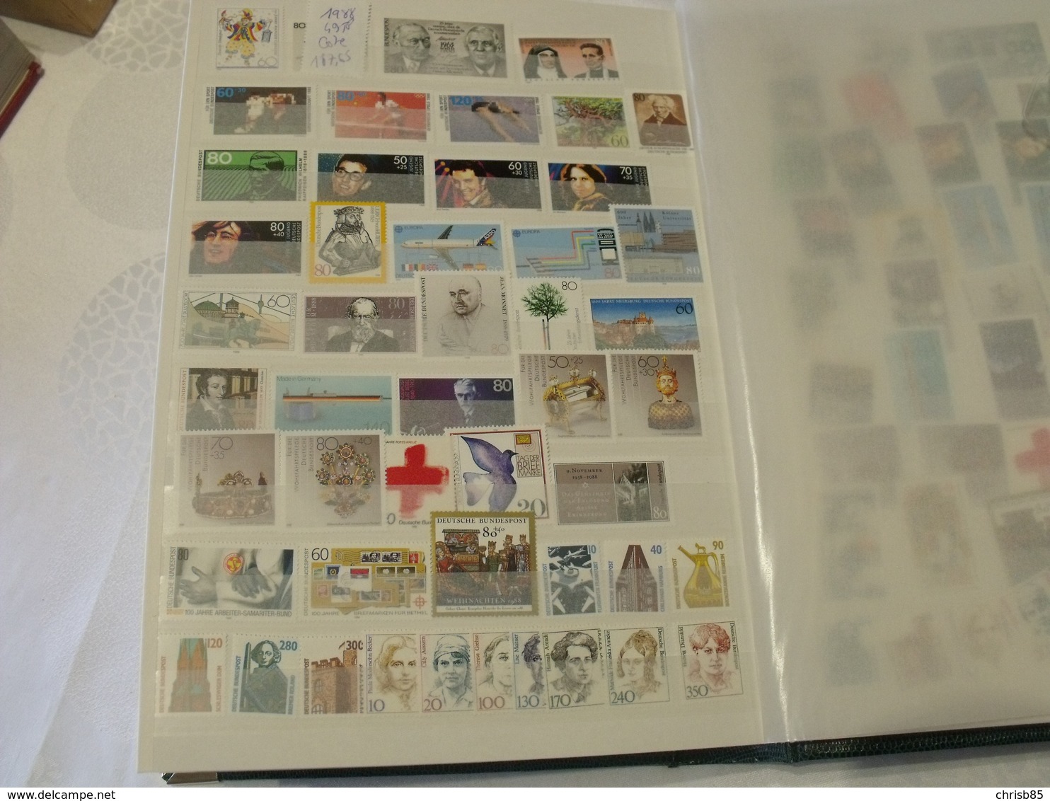 COLLECTION neuve  ALLEMAGNE 1961 A 1999 PLUS DE 1600 TIMBRES COTE ENVIRON 2800 EUROS