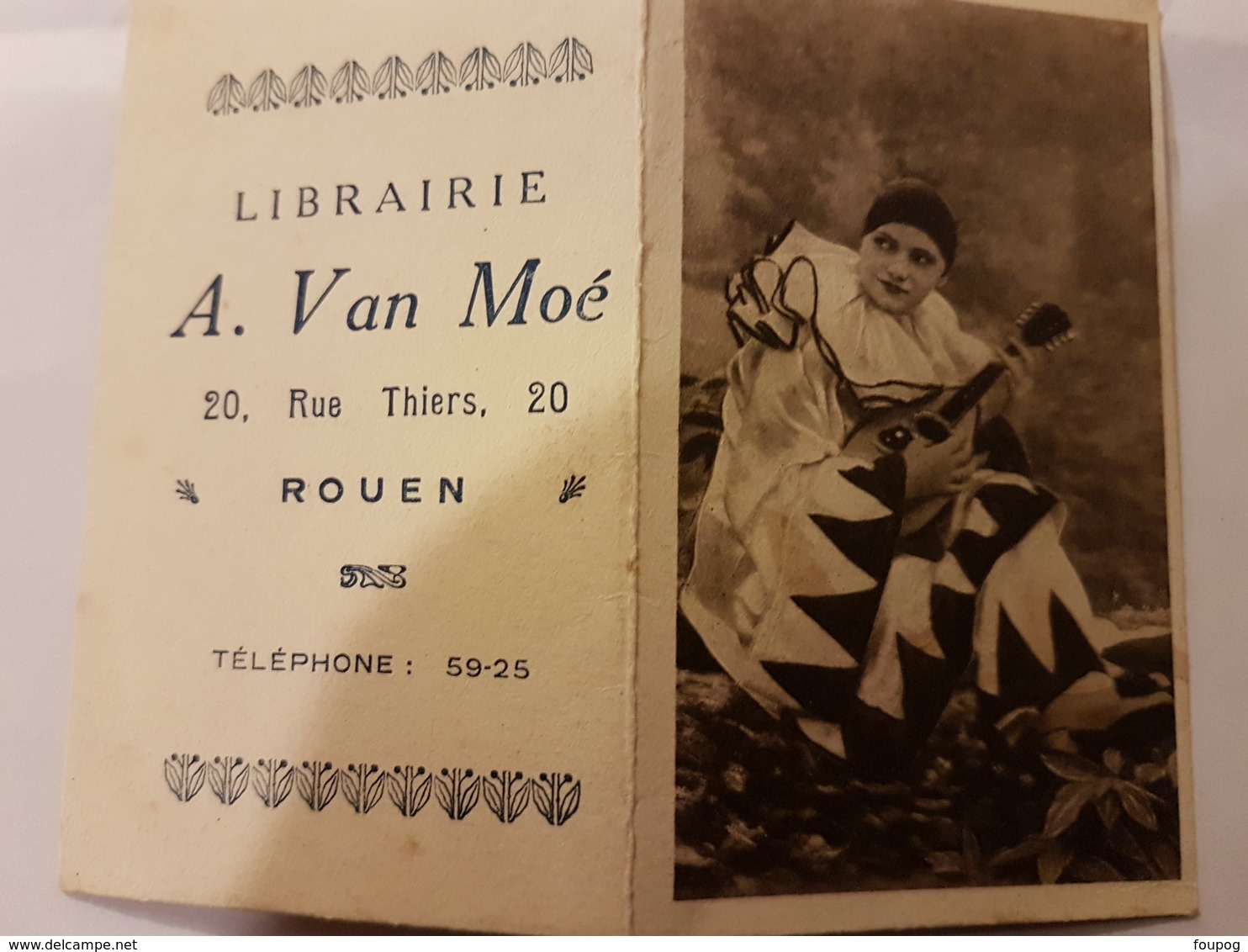 CALENDRIER 1934 LIBRAIRIE VAN MOE ROUEN - Petit Format : 1921-40