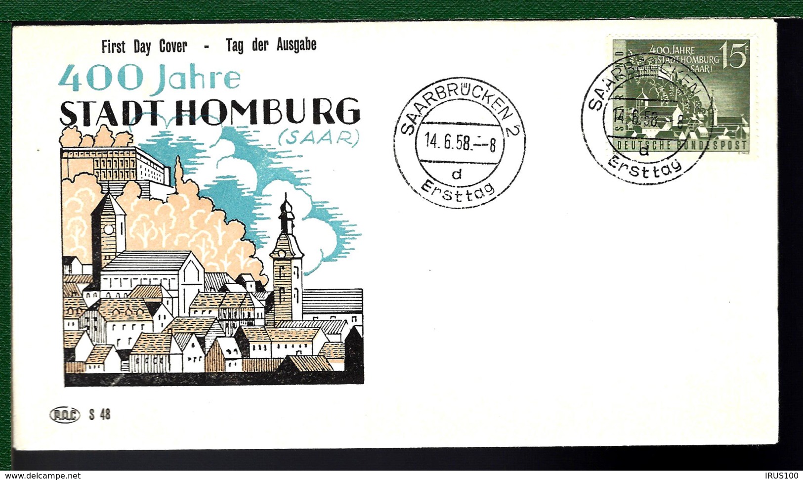 SAAR LAND 1958 - SAARBRÜCKEN - HOMBURG - Briefe U. Dokumente