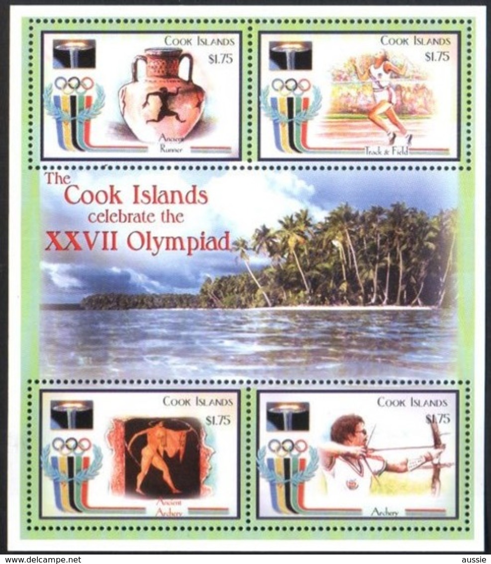 Cook Islands 2000 Yvertn° 1185-88 *** MNH Cote 18 Euro Sport Jeux Olympiques Sydney - Ete 2000: Sydney