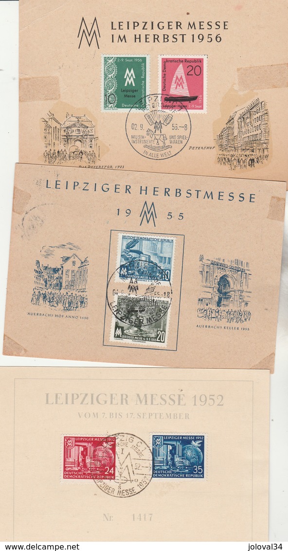 DDR RDA Lot Collection 14 Cartes Leipziger Messe Entre 1952 Et 1973 - 5 Scan - Altri & Non Classificati