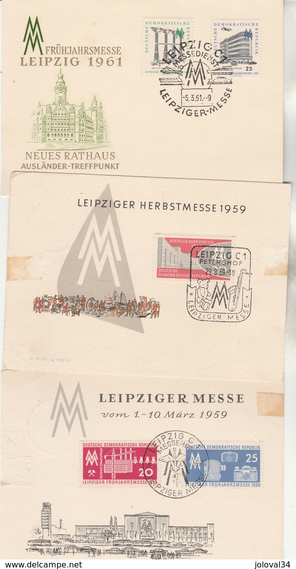 DDR RDA Lot Collection 14 Cartes Leipziger Messe Entre 1952 Et 1973 - 5 Scan - Altri & Non Classificati