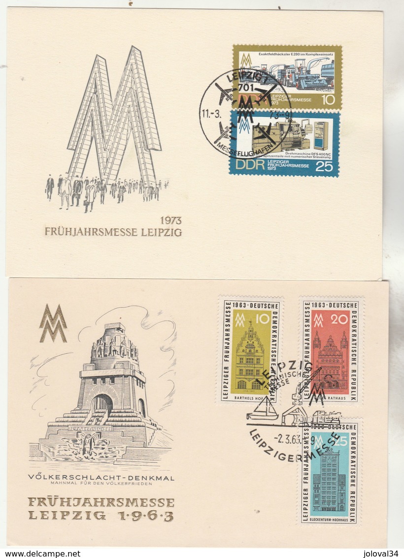 DDR RDA Lot Collection 14 Cartes Leipziger Messe Entre 1952 Et 1973 - 5 Scan - Altri & Non Classificati