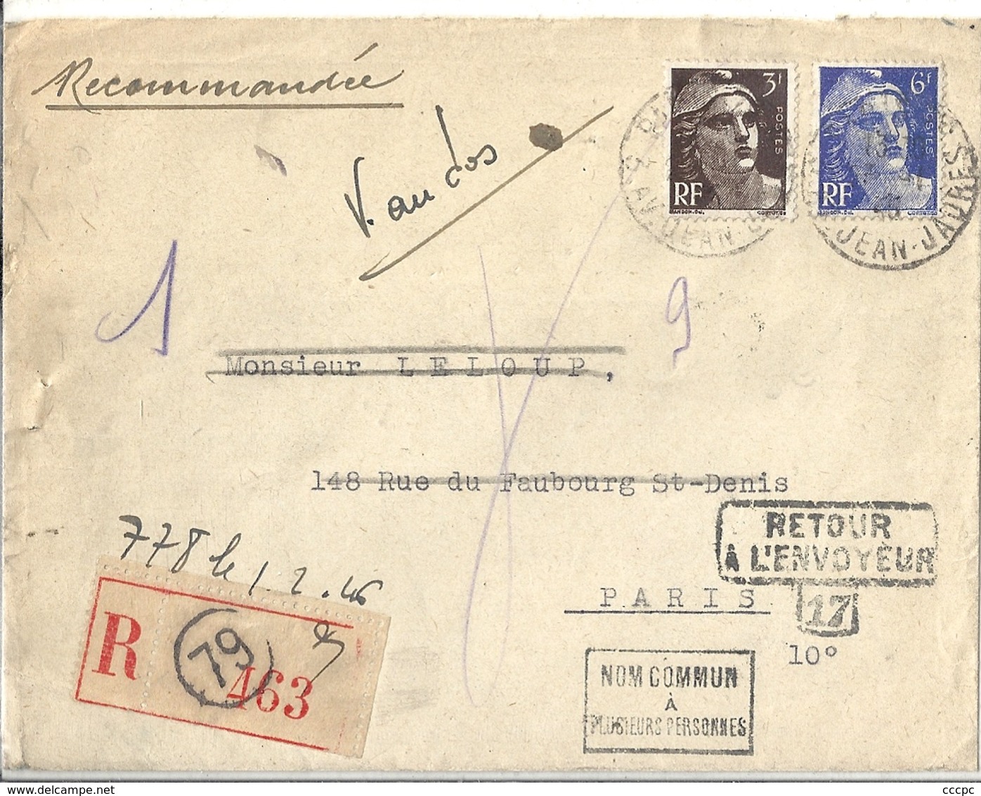 Lettre Avec Timbres France - Autres & Non Classés