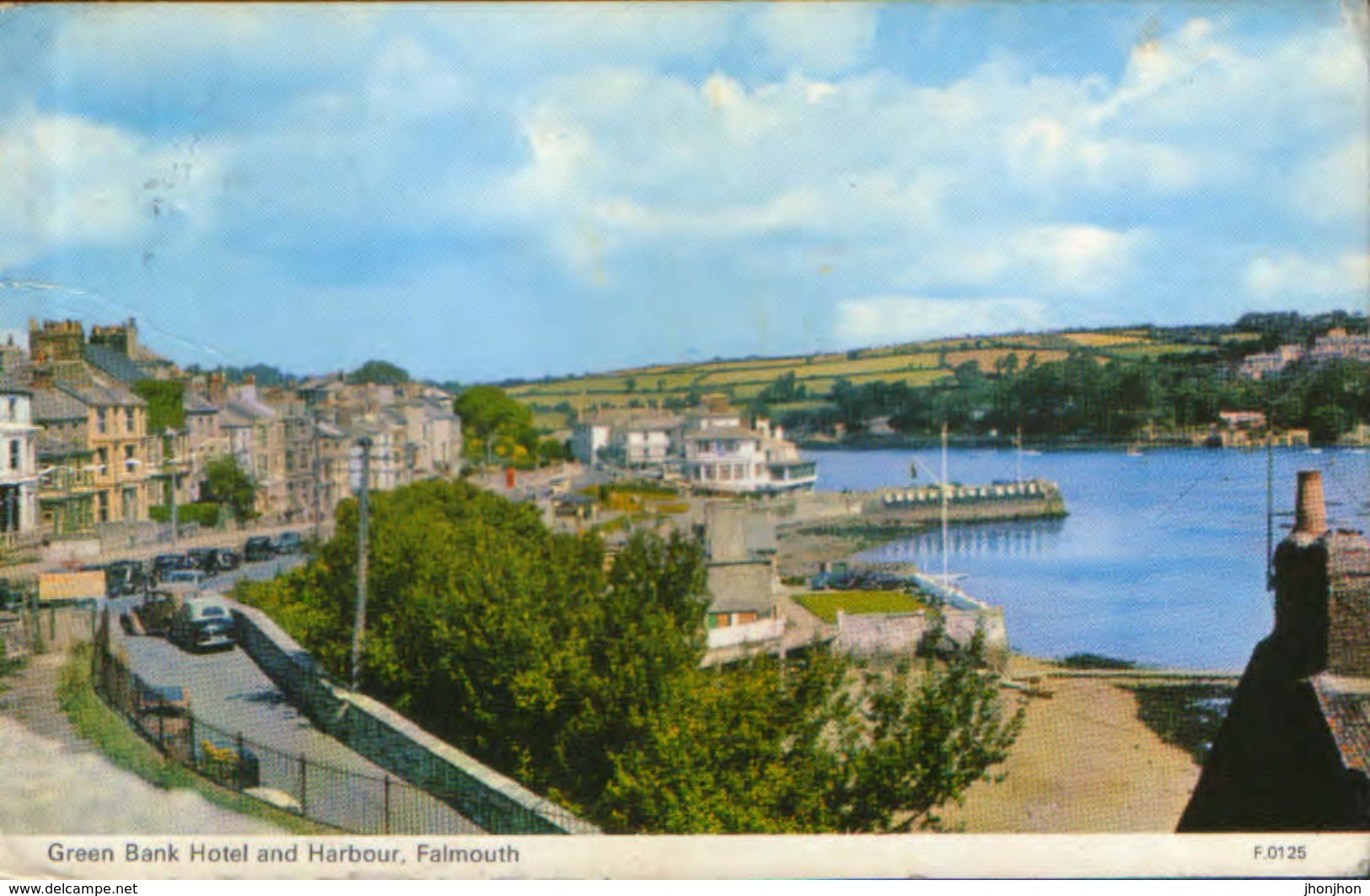 United Kingdom/England - Postcard Used 1970 - Falmouth - Green Bank Hotel And Harbour - 2/scans - Falmouth