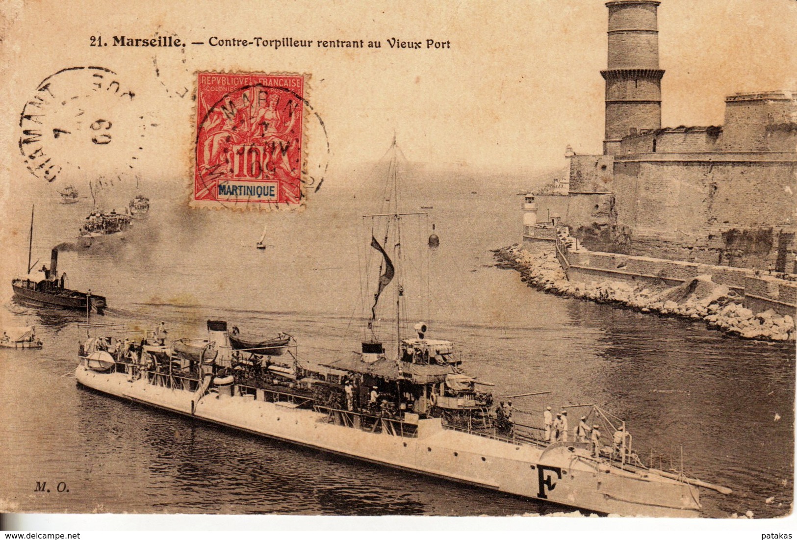 L 095 - Marseille - Contre-torpilleur Rentrant Au Vieux Port - Non Classés