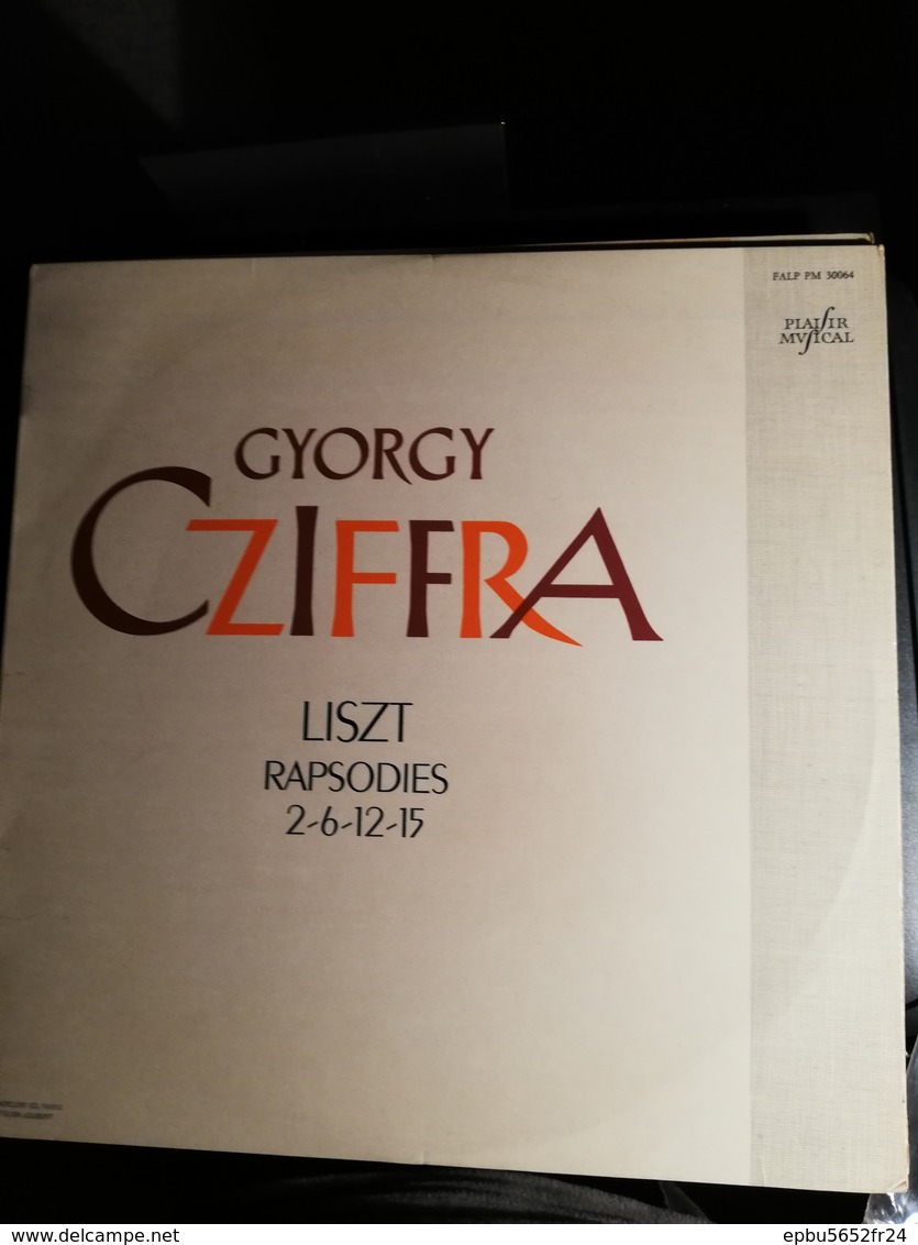 Vinyle 33T "Gyorgy Ciffra  Liszt Rapsodies 2-6-12-15 - Classique