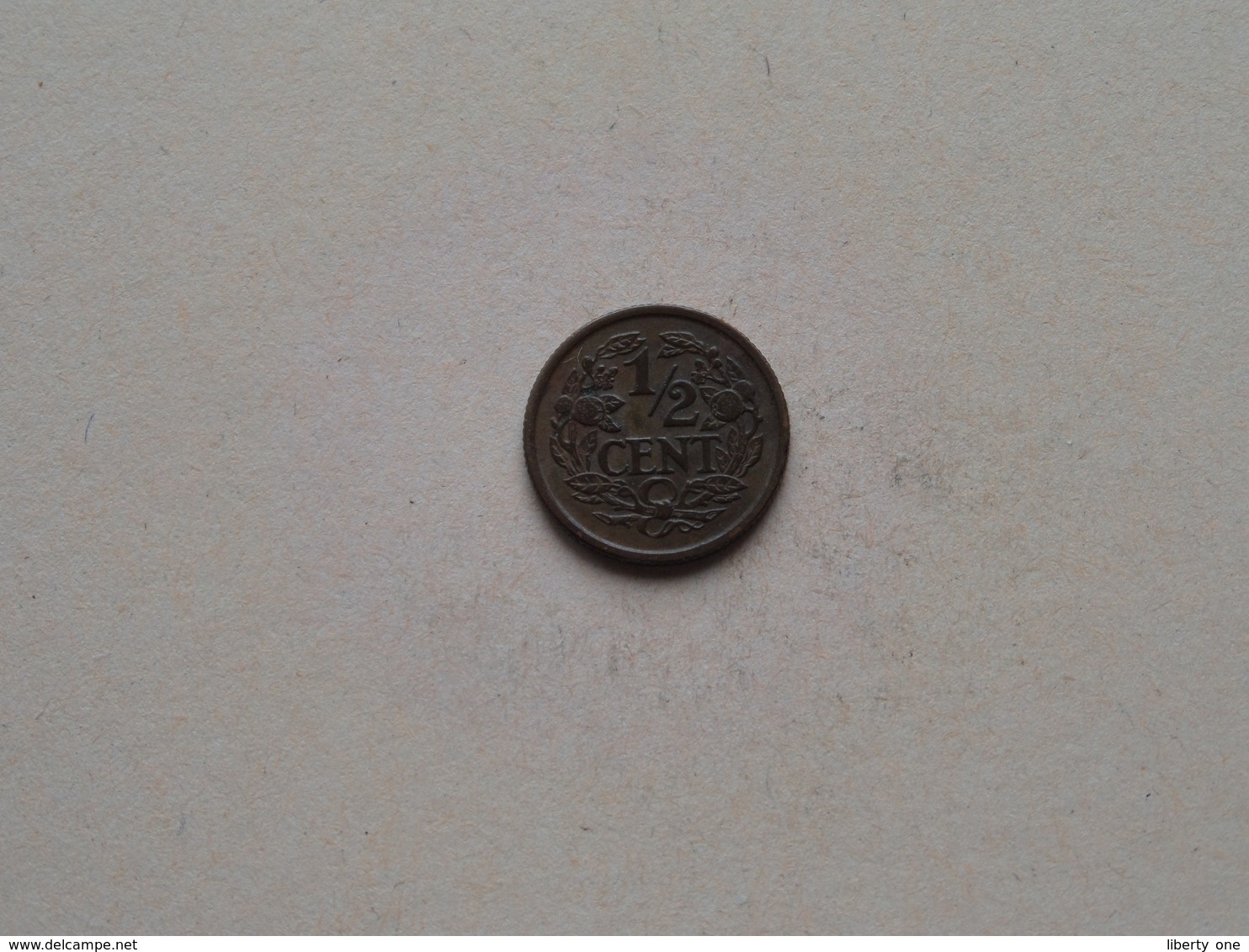 1936 - 1/2 Cent ( KM 138 ) Uncleaned ! - 0.5 Cent