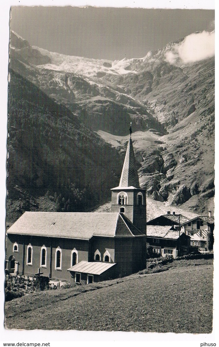 CH-5097  RANDA : Kirche Mit Bisgletscher ( E. Gyger 17244 ) - Randa