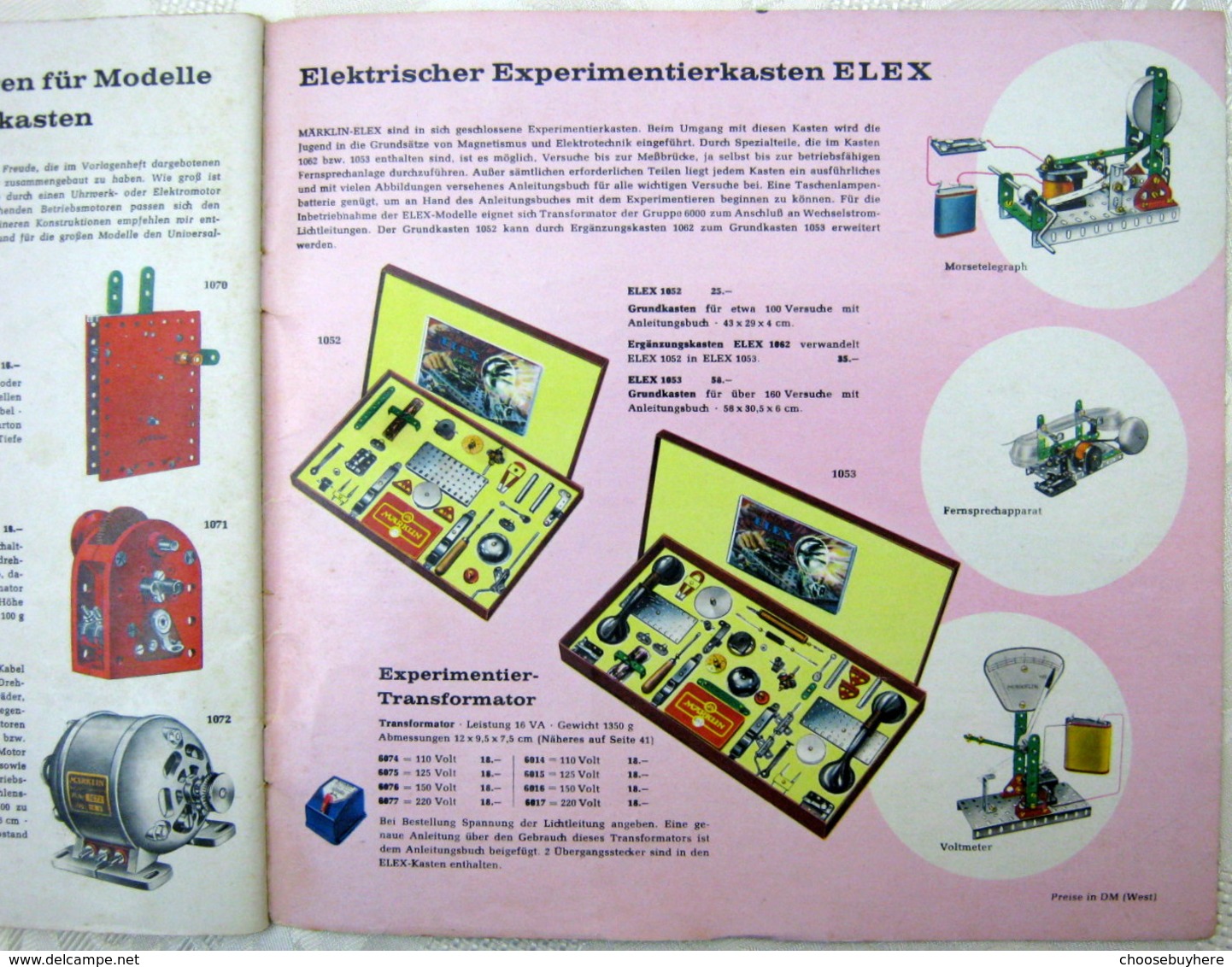 MÄRKLIN Katalog 1960/61 Sammlerstück Gutschein Modellbau Modelleisenbahn - Other & Unclassified