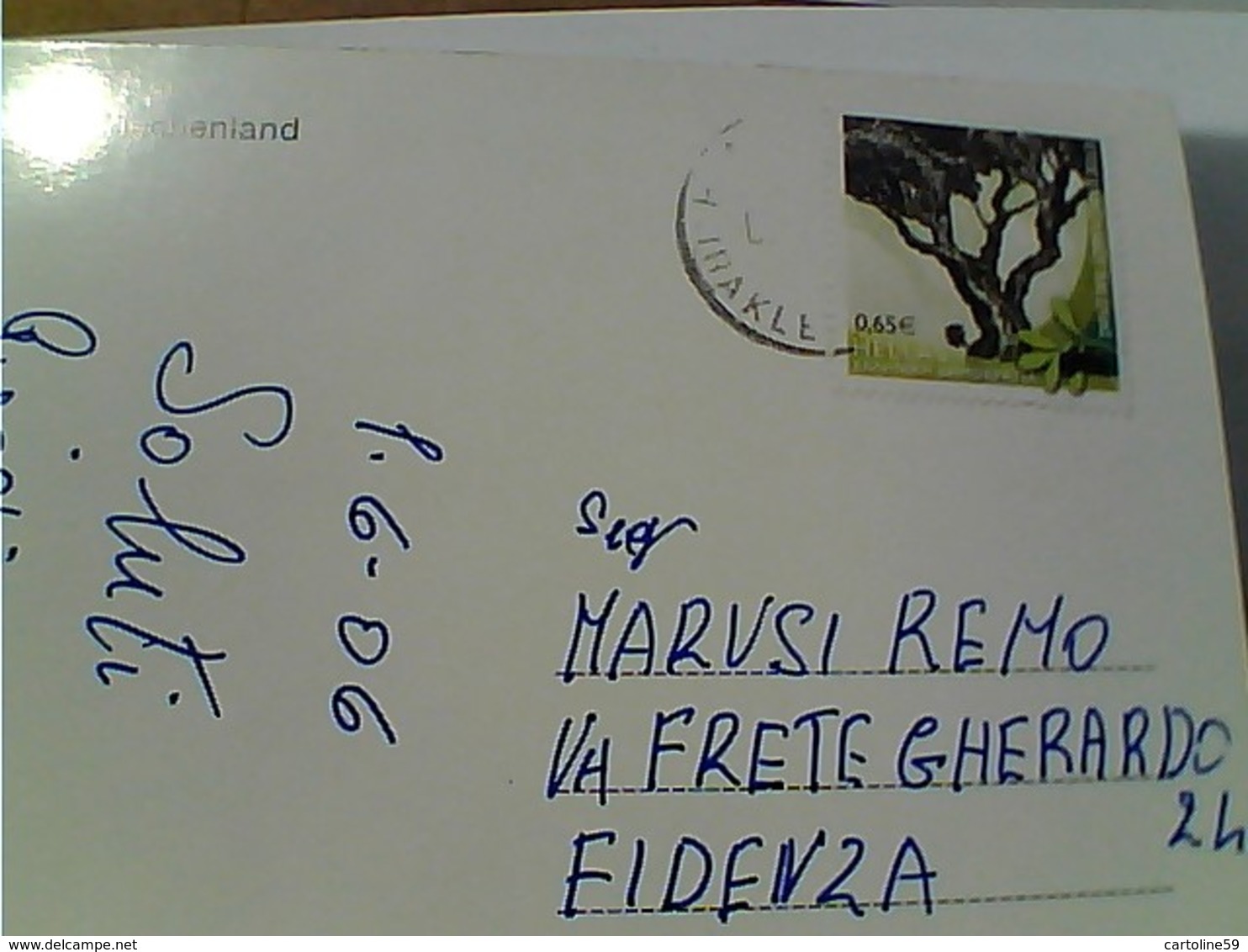 CARD STAMP SELO TIMBRE Grèce Hellas 2006 - 0,65 Olio  Ulivo  GX5967 - Storia Postale