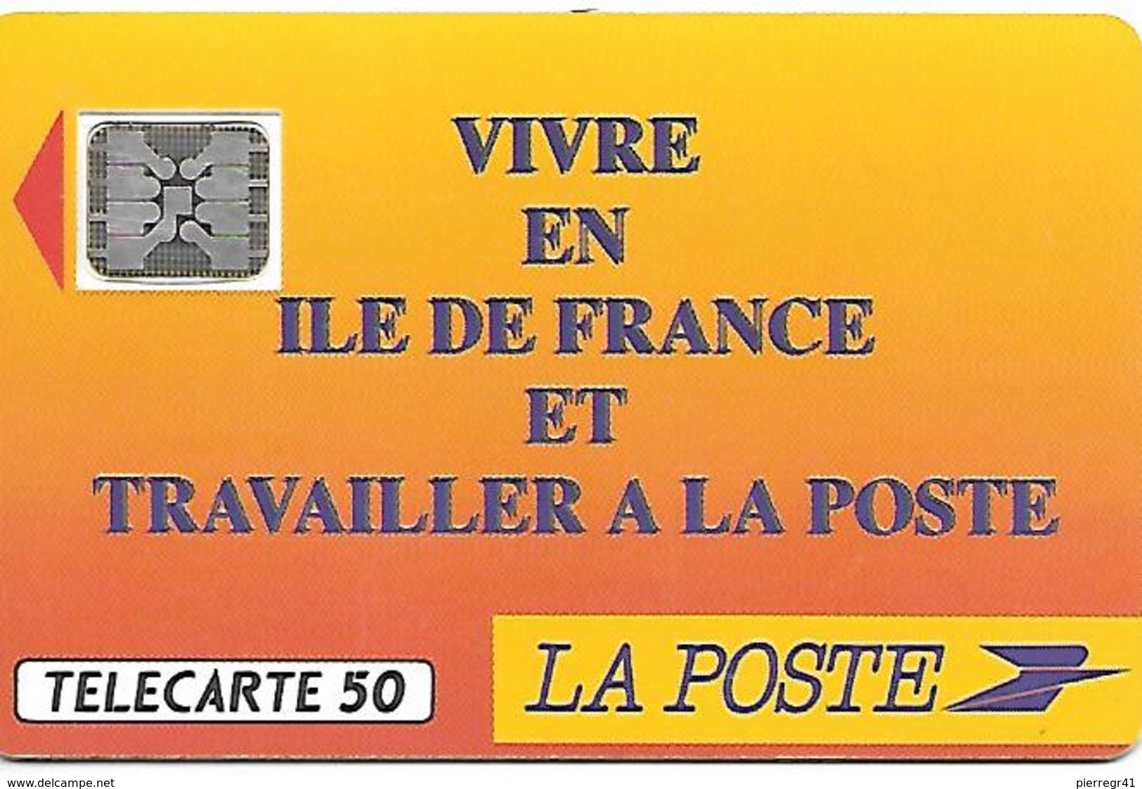 CARTE-a-PUBLIC-F136 B.540-50U-SC5an-Trou 6-12/90-LA POSTE-5 Imp 21446-UTILISE-TBE - 1990