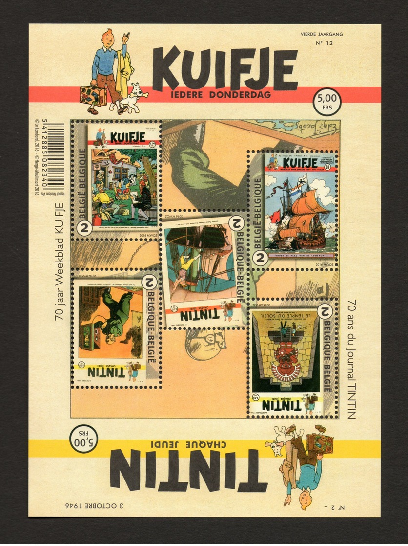 BELGIE POSTFRIS TINTIN NEUF MNH ** SANS CHARNIERE VF TB - 1961-2001