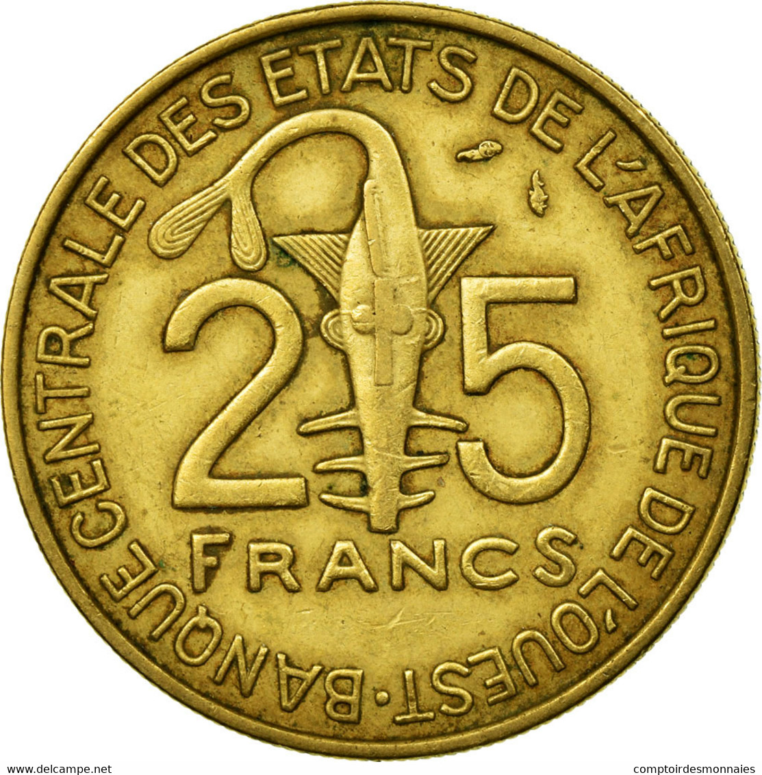 Monnaie, West African States, 25 Francs, 1984, Paris, TB+, Aluminum-Bronze, KM:9 - Ivoorkust