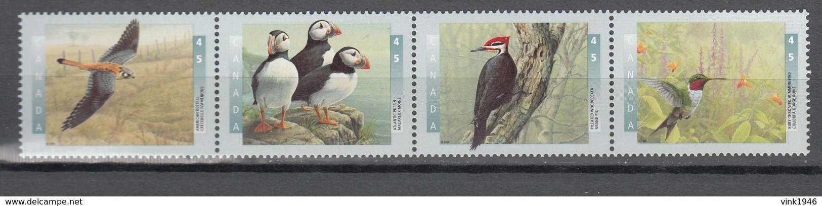 Canada 1996,4V In Strip,birds,vogels,vögel,oiseaux,pajaros,uccelli,aves,MNH/Postfris(L3385) - Andere & Zonder Classificatie