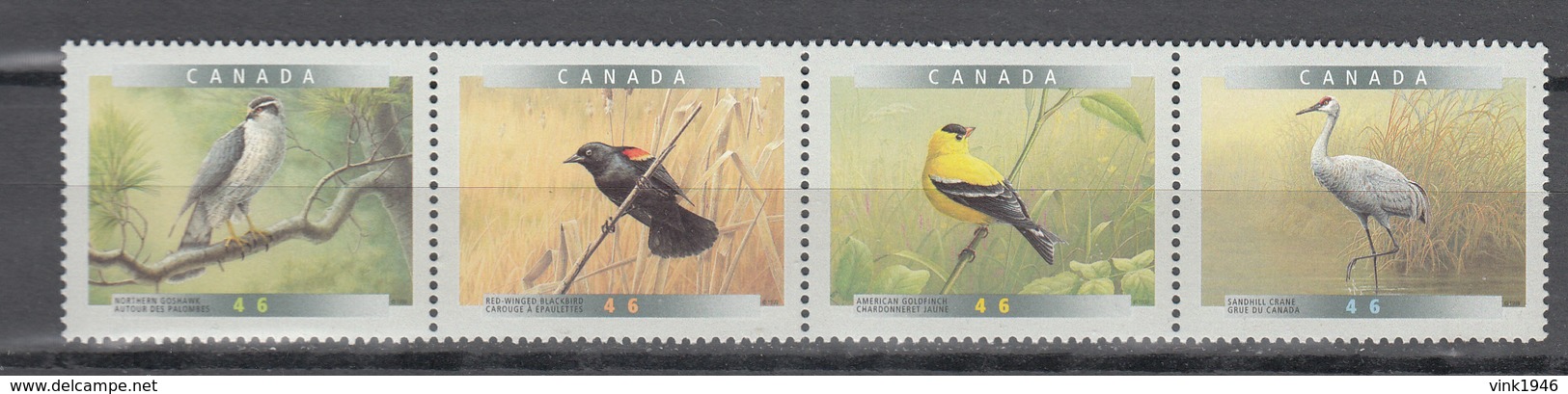 Canada 1999,4V In Strip,birds,vogels,vögel,oiseaux,pajaros,uccelli,aves,MNH/Postfris(L3389) - Andere & Zonder Classificatie