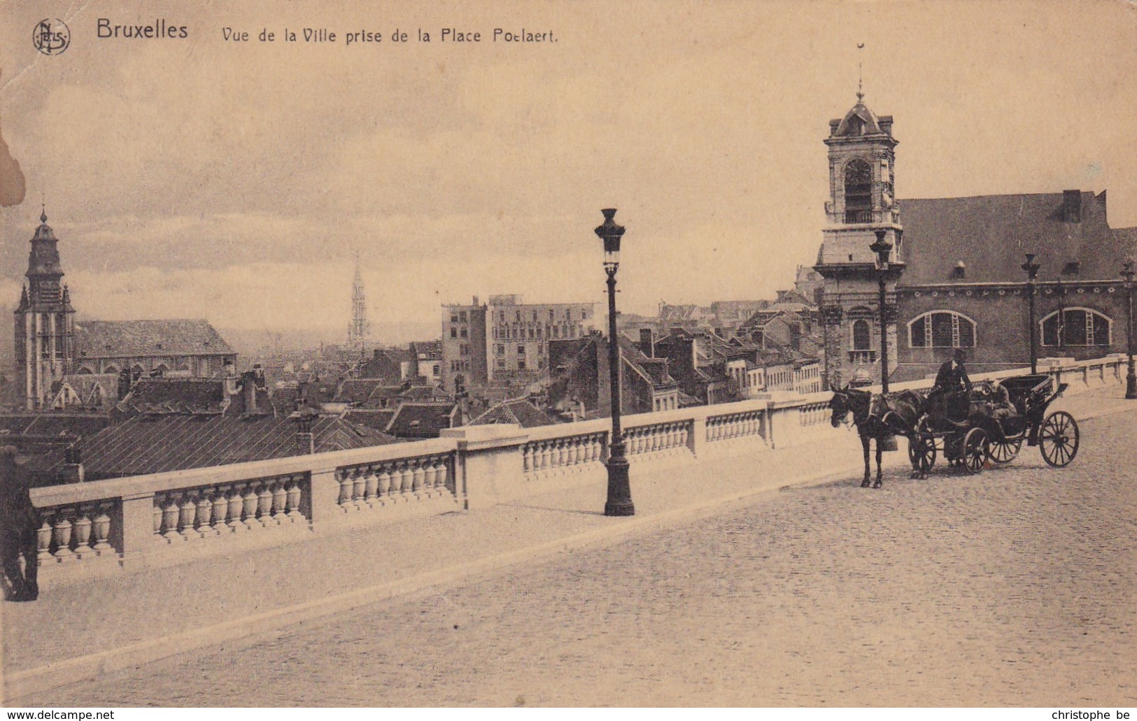 Brussel, Bruxelles, Vue De La Ville Prise De La Place Poelaert (pk51465) - Lanen, Boulevards