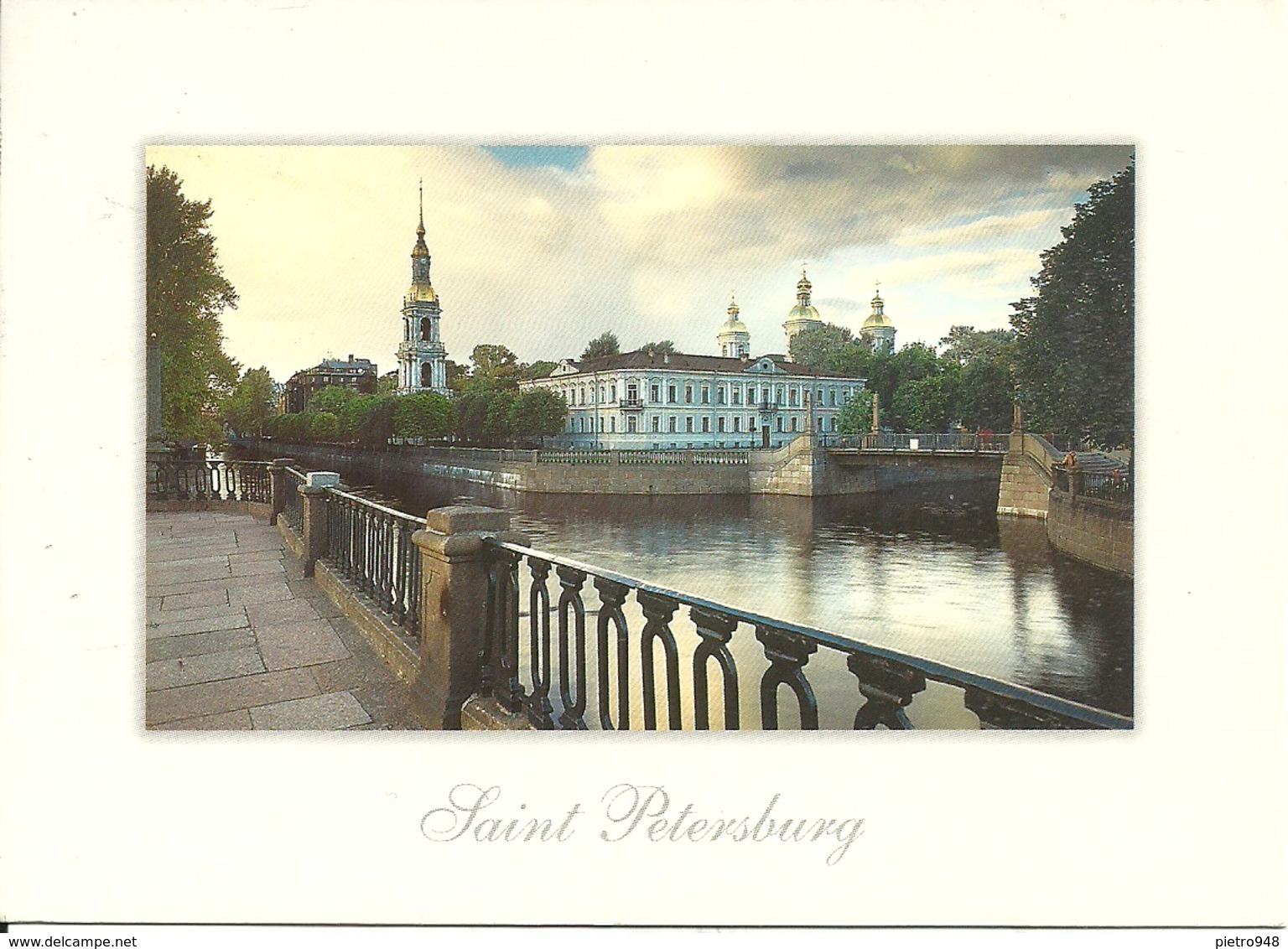 Saint Petersburg, Leningrado (Russia, URSS) The Kriukov Canal And The St. Nicholas Naval Cathedral Of The Epiphany - Russia