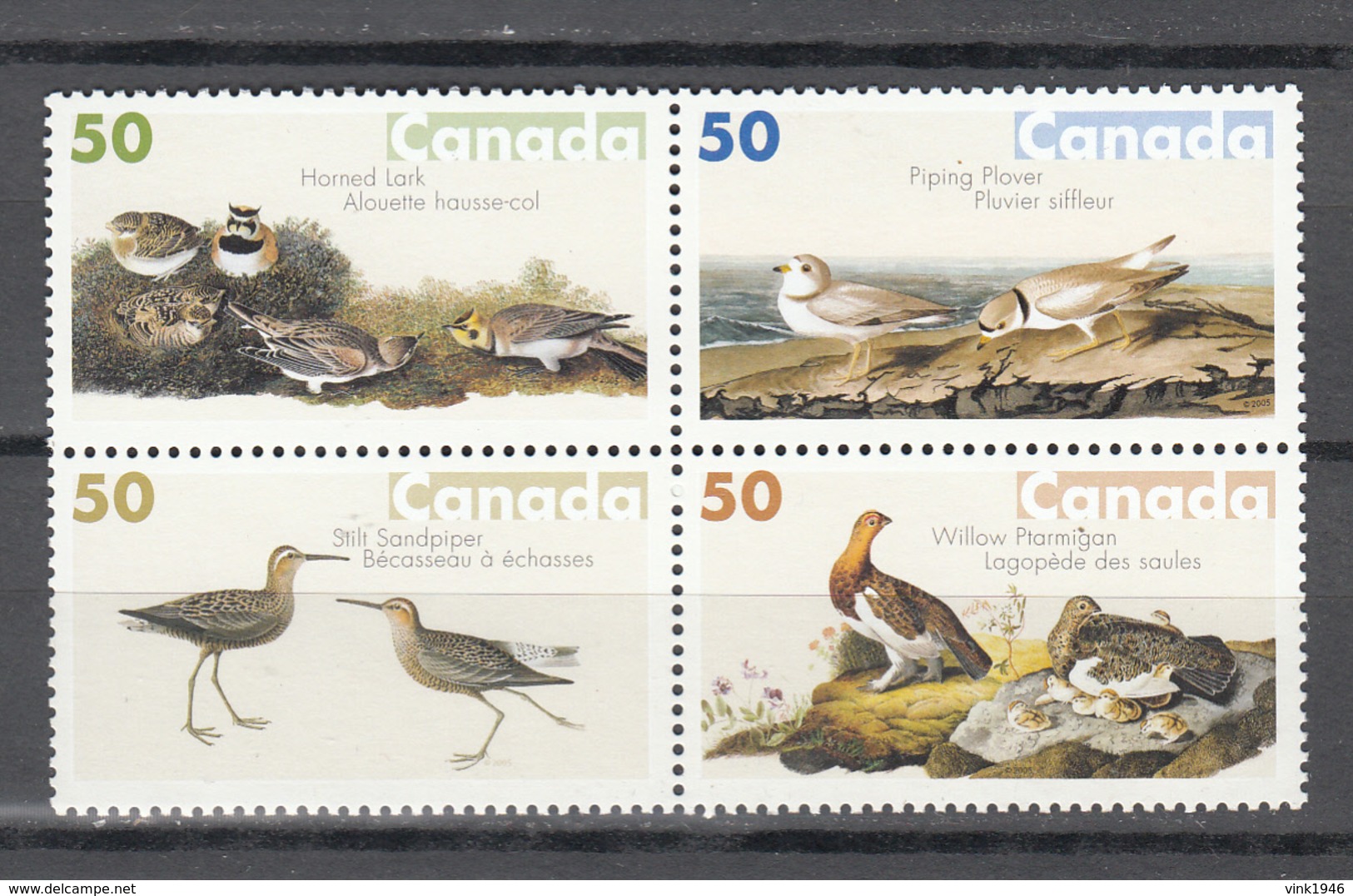 Canada 2005,4V In 4block,birds,vogels,vögel,oiseaux,pajaros,uccelli,aves,MNH/Postfris(L3394) - Altri & Non Classificati