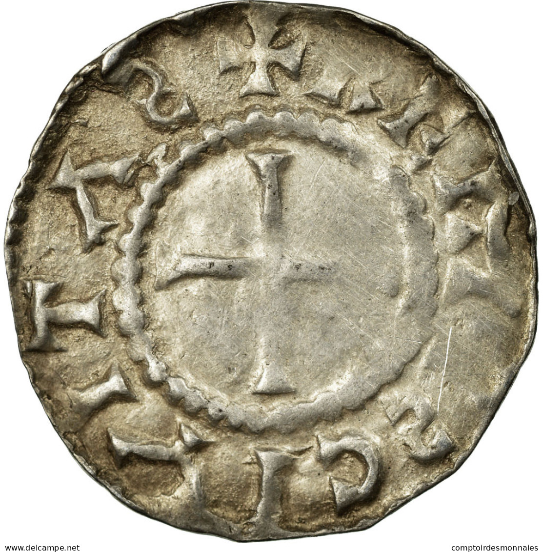 Monnaie, France, Charles Le Chauve, Denier, 864-875, Reims, TB+, Argent - Sonstige & Ohne Zuordnung