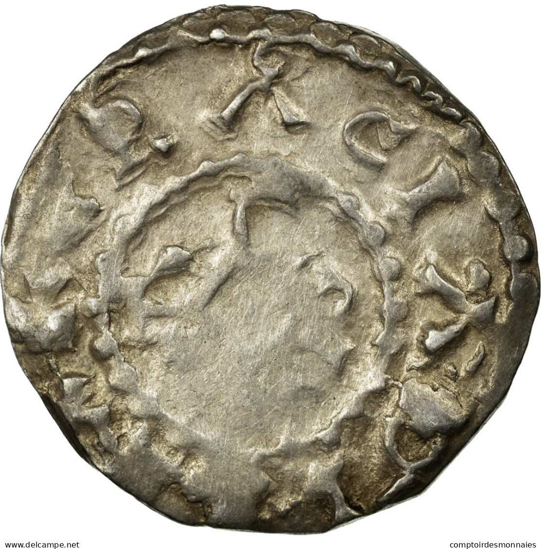 Monnaie, France, Charles Le Chauve, Denier, 864-875, Reims, TB+, Argent - Altri & Non Classificati