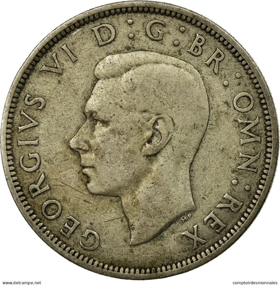 Monnaie, Grande-Bretagne, George VI, 1/2 Crown, 1939, TB, Argent, KM:856 - K. 1/2 Crown