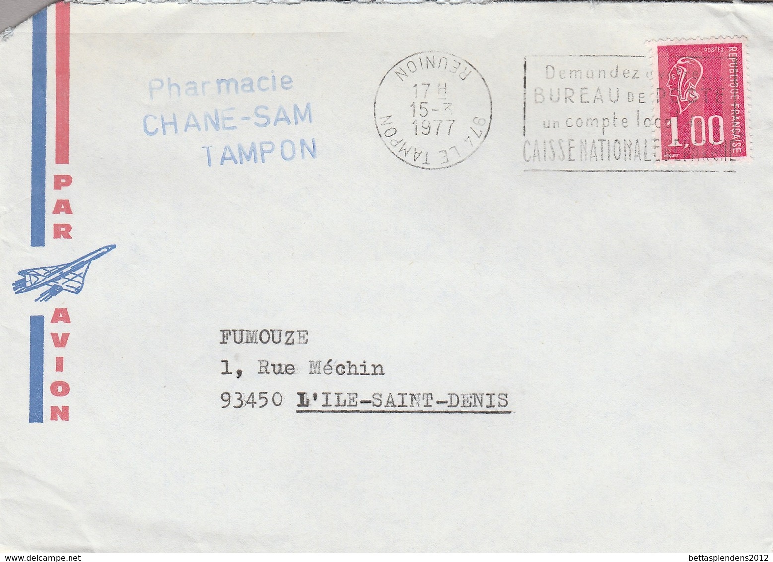 LSC 1977 - Cachet Dateur Inversé - Lettres & Documents