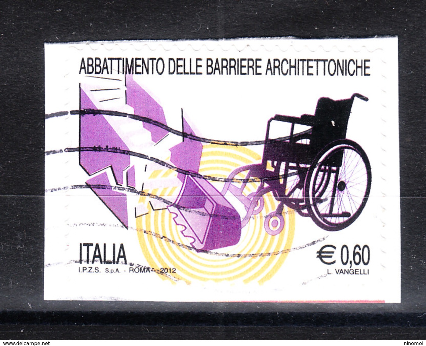 Italia  -  2012. Via Le Barriere Architettoniche Degli Handicappati. Against The Architectural Barriers Of The Handicap - Handicap