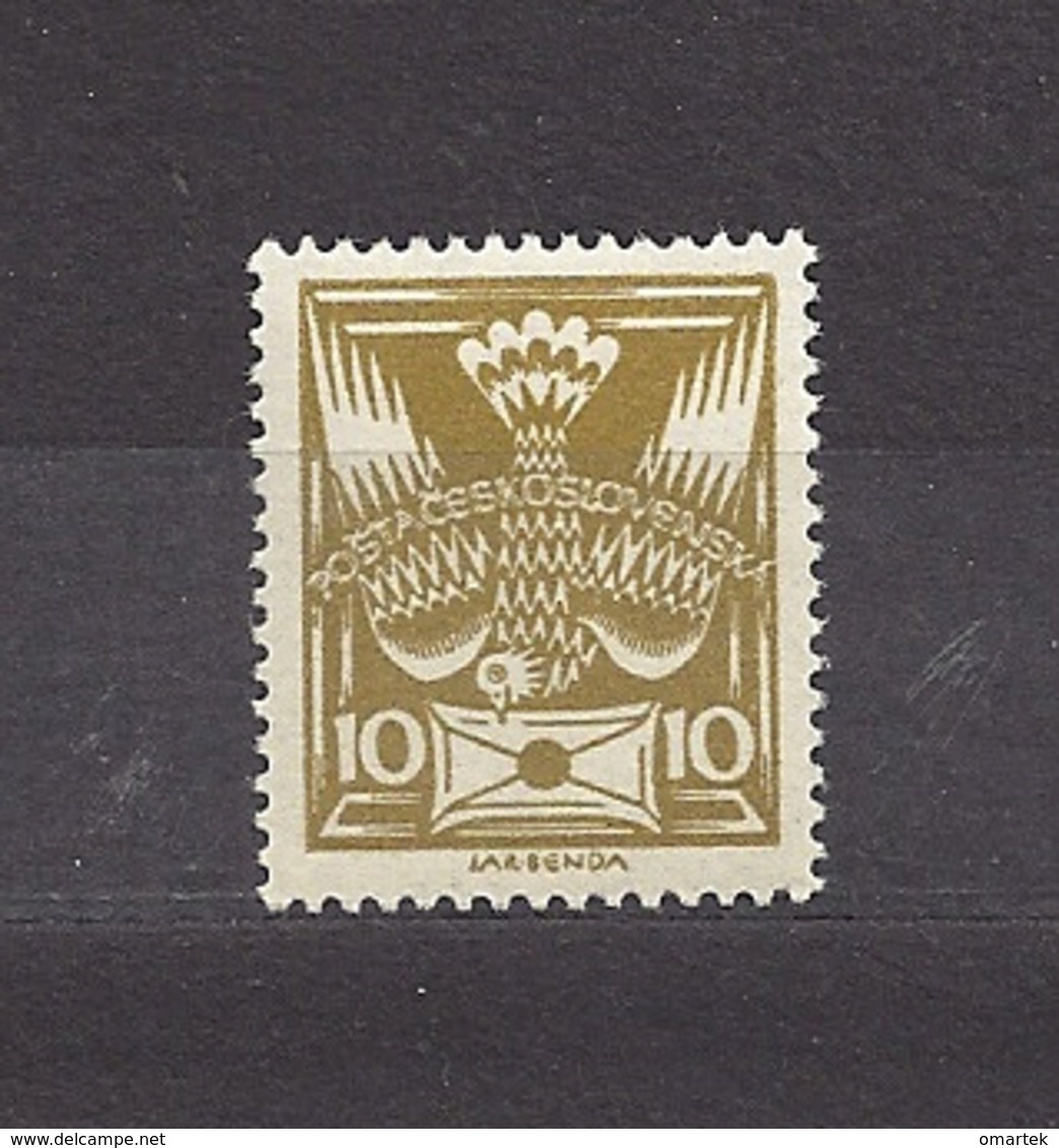 Czechoslovakia 1920 MNH ** Mi 165 Sc 83 Carrier Pigeon With Letter.Troube Mit Brief. Tschechoslowakei - Neufs