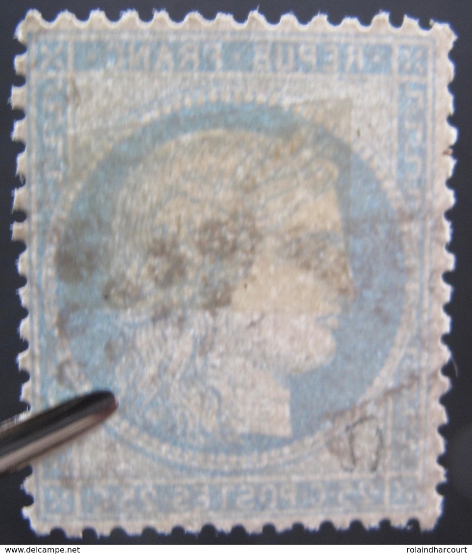 R1684/89 - CERES N°60A - VARIETE 38 ☛ Filet Sud éclaté - 1871-1875 Cérès