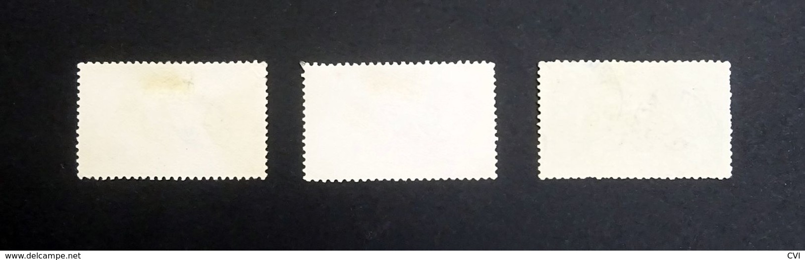 GB KGV 1918-19 SG415a-417/Sc.#179-181/Mi.141-143, 2/6s,5s & 10s Shilling SEAHORSES Set, BRADBURY WILKINSON Print, Used. - Used Stamps